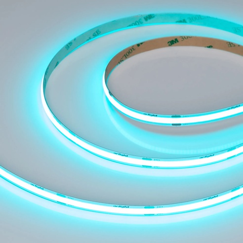Лента светодиодная COB-X480-8mm 24V Aquamarine (8 W/m, IP20, 5m) (Arlight, -)
