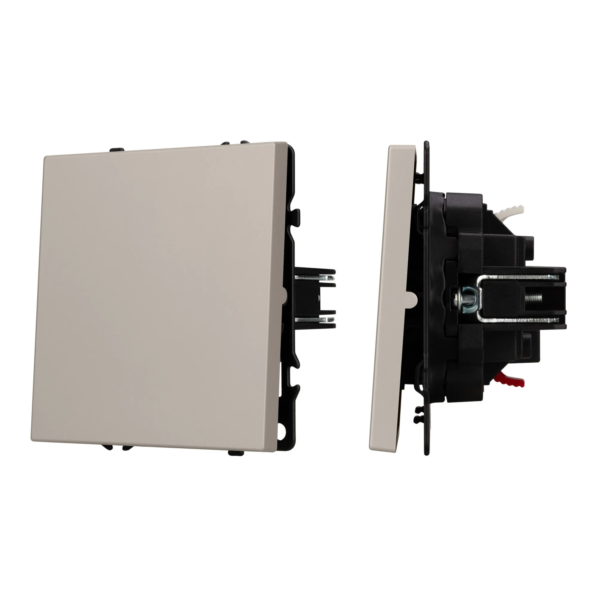 Механизм выключателя одноклавишный проходной SWT-NOBE-MKP1-SFPL-CA (230V, 10A) (Arlight, Кашемир)