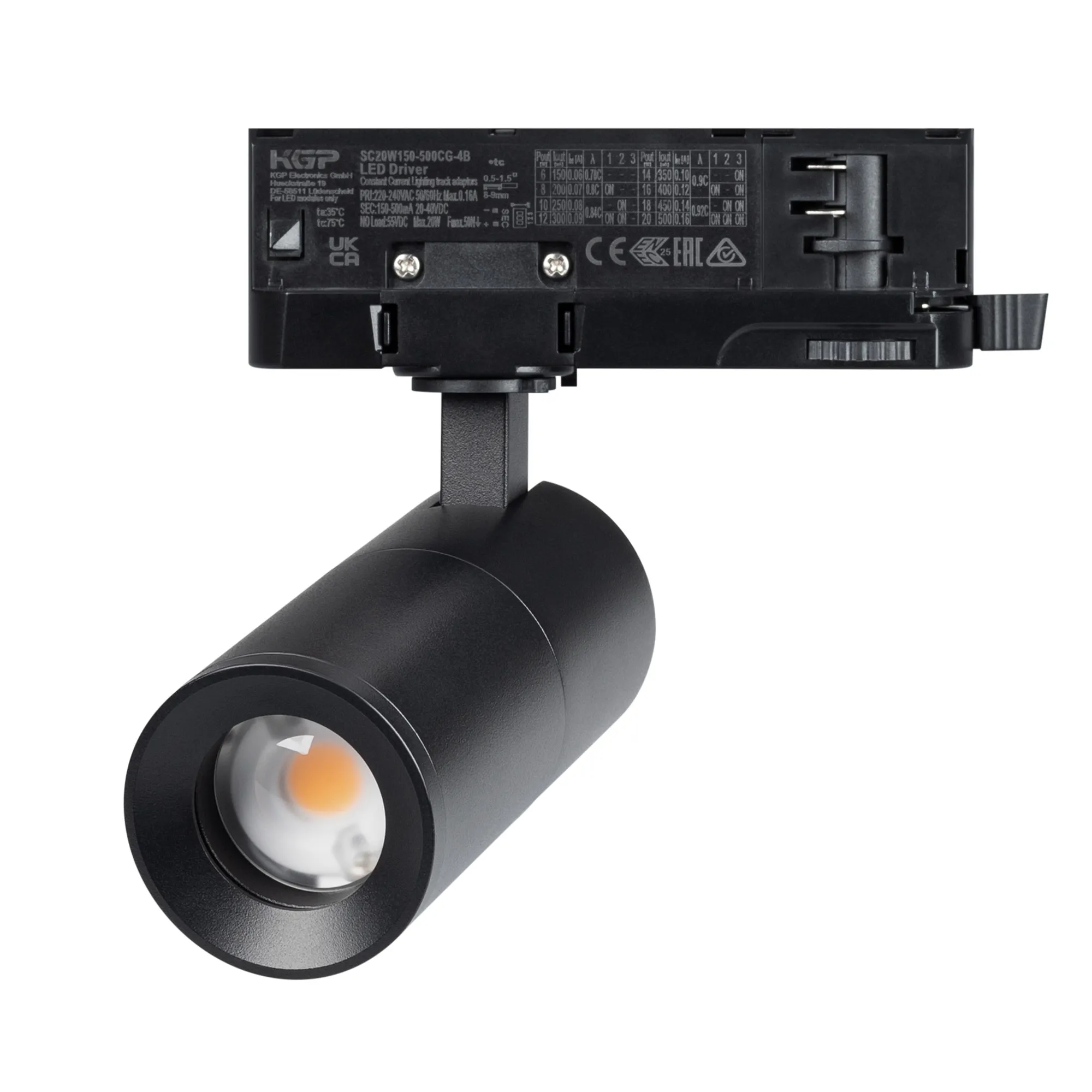 Светильник LGD-ARTEMIS-TRACK-4TR-R55-12W Warm3000 (BK, 8-80 deg, 230V, TRIAC) (Arlight, IP20 Металл, 5 лет)