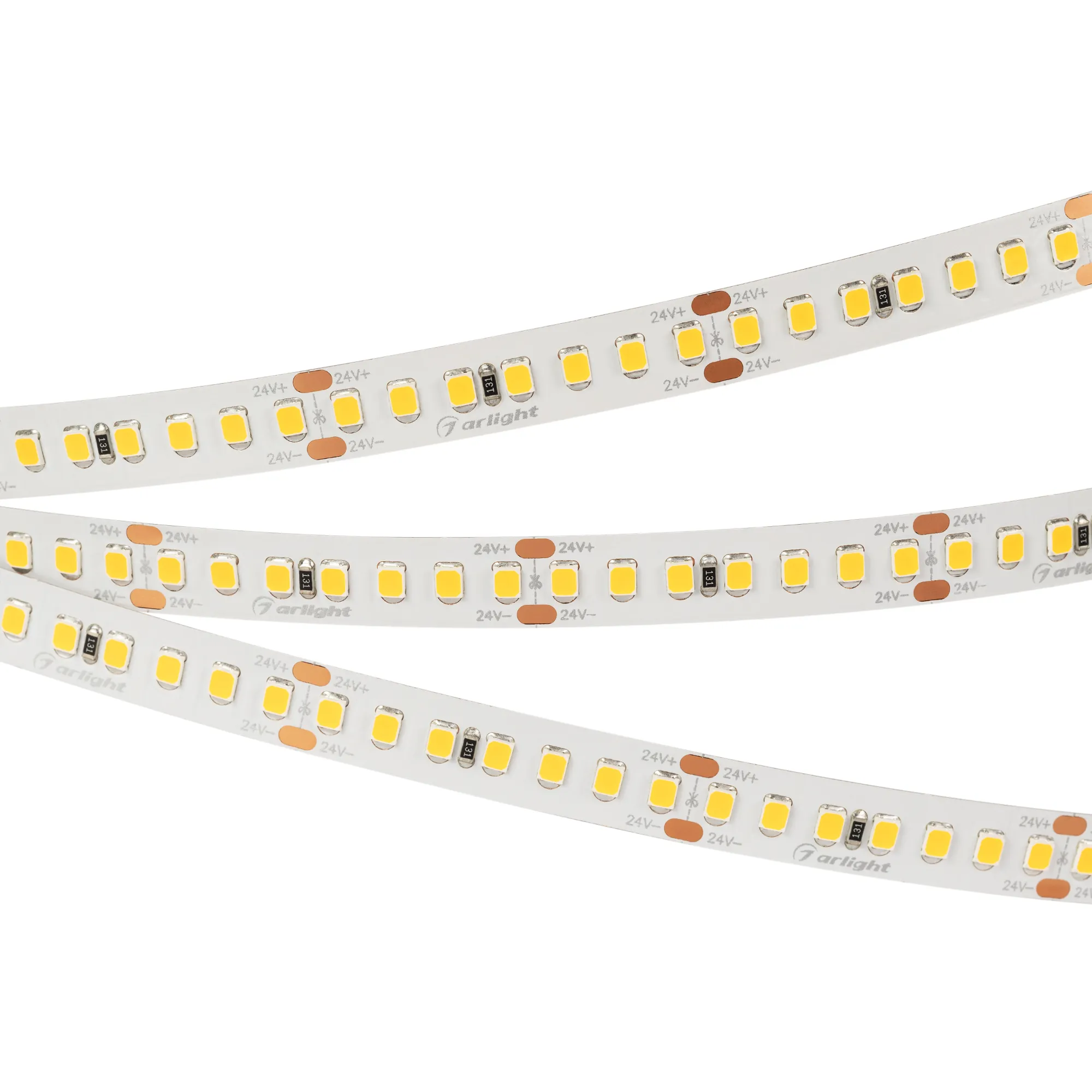 Лента светодиодная RT 2-5000 24V White6000 3x (2835, 840 LED, LUX) (Arlight, 17 Вт/м, IP20)