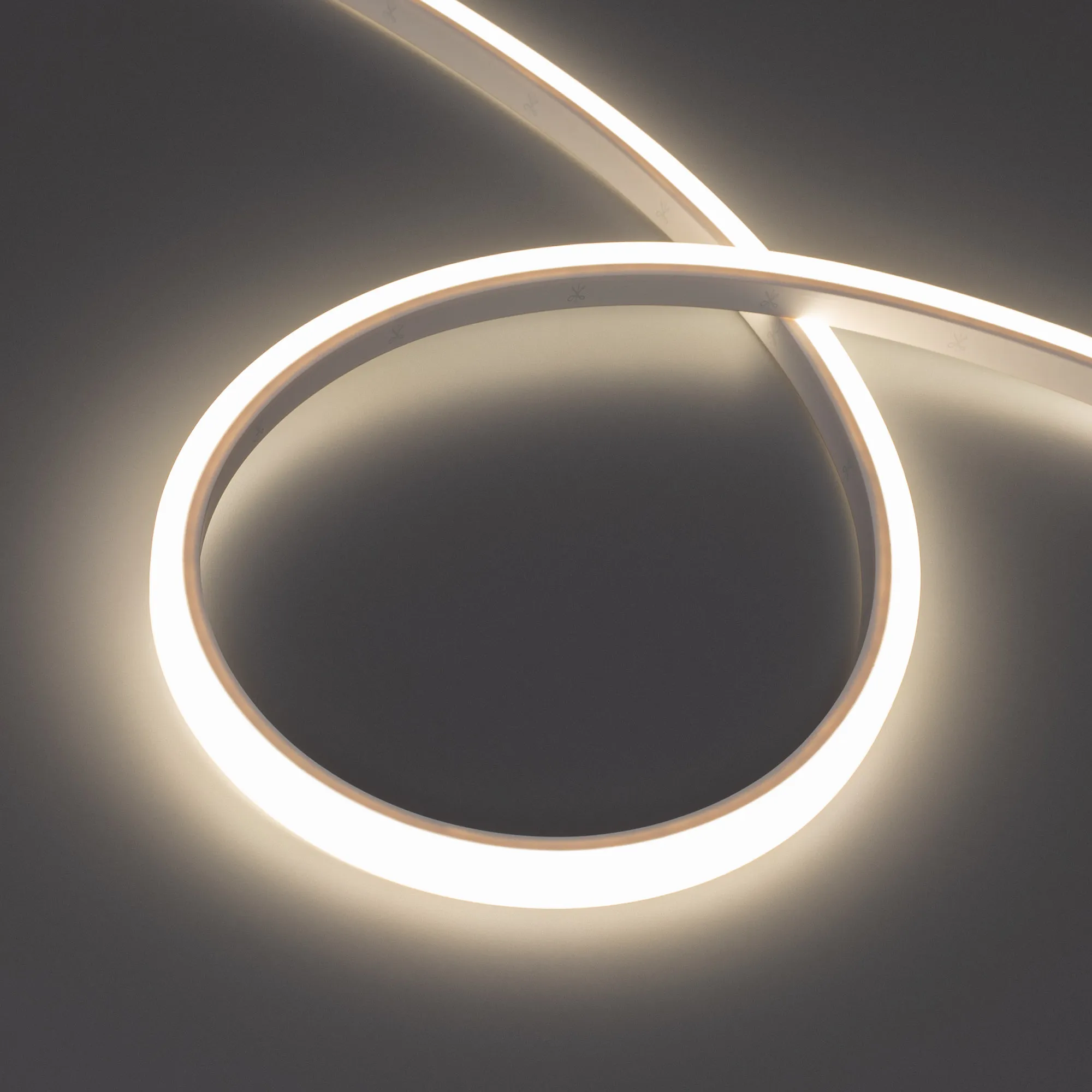 Лента герметичная WAVE-TOP-PU-A144-10x10mm 24V Day4000 (5 W/m, IP68, 5m, wire x2) (Arlight, Вывод боковой, 3 года)