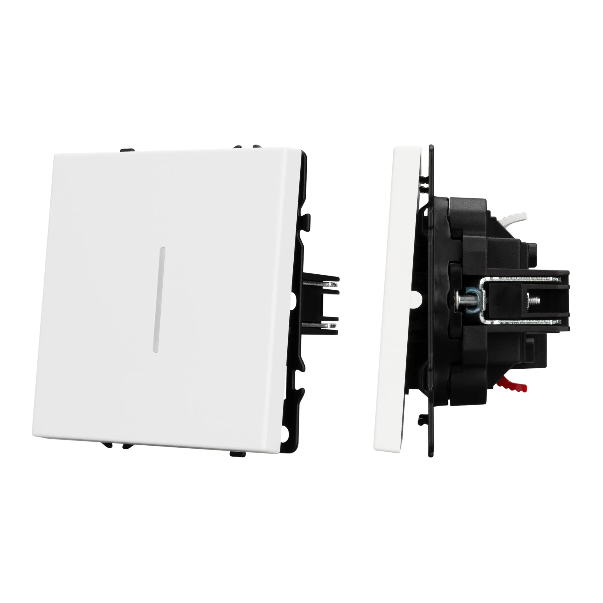 Механизм выключателя одноклавишный проходной LED SWT-NOBE-MKP1-SFPL-L-WH (230V, 10A) (Arlight, -) - изображение товара