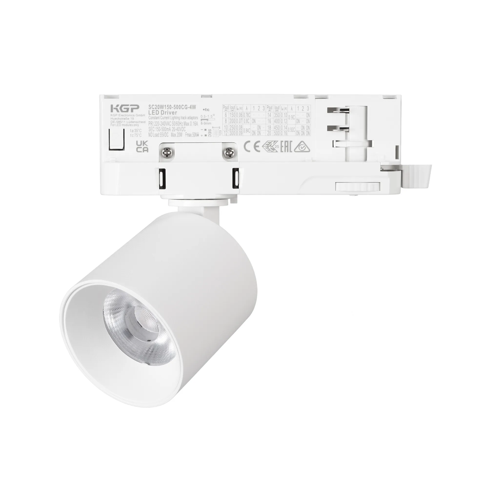 Светильник LGD-DYKE-4TR-R60-8W Warm3000 (WH, 20 deg, 230V, DALI) (Arlight, IP20 Металл, 5 лет)